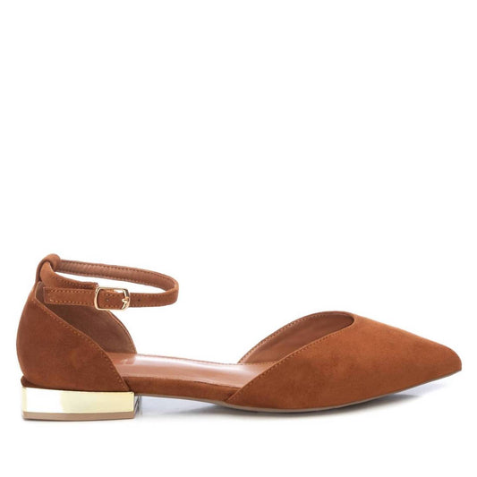 Xti - Women's Suede Pointy Toe Ballet Flats