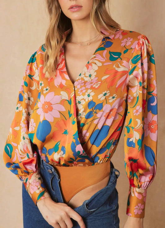 Entro - Floral Print Bodysuit