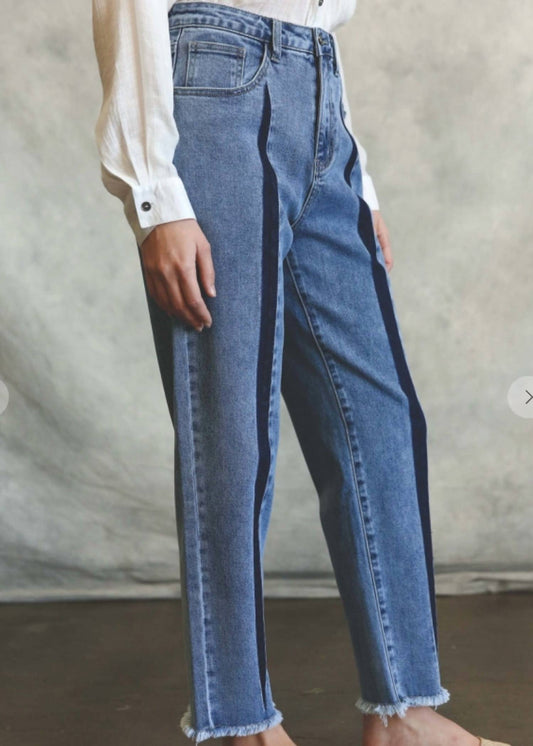 Listicle - High Waist Barrel Leg Denim Jeans