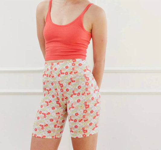 Cream Yoga - Harper Print Biker Shorts 8"