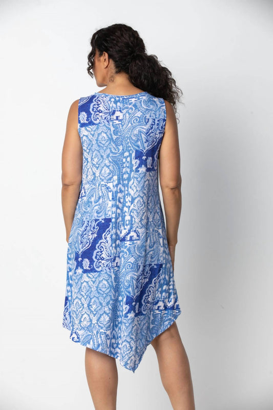 Habitat - Cotton Paisley Asymmetrical Tank Dress
