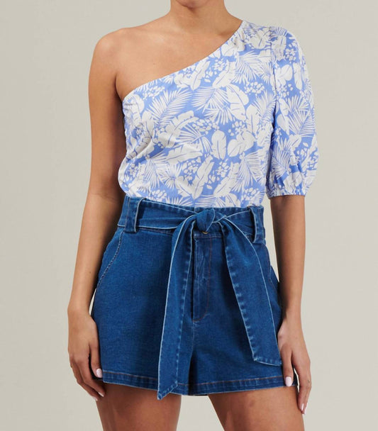 Sugarlips - Azul One Shoulder Blouse