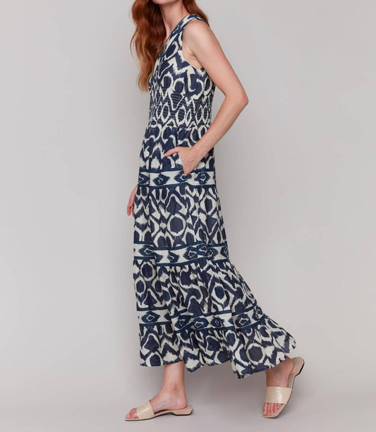 Charlie B - Printed Sleeveless Cotton Maxi Dress
