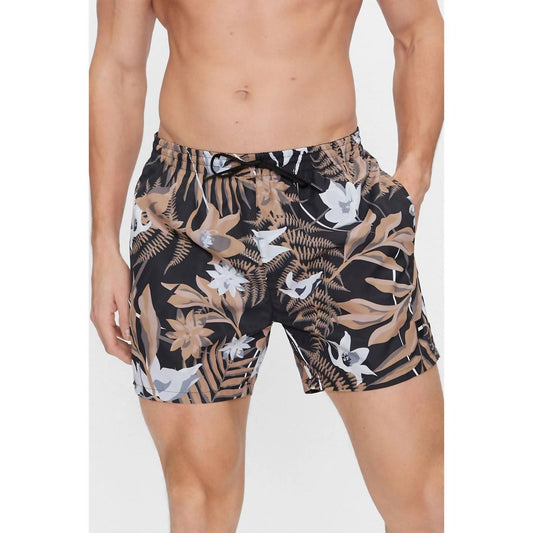 Hugo Boss - Men's Standard Piranha Tropical Print Swim Trunks