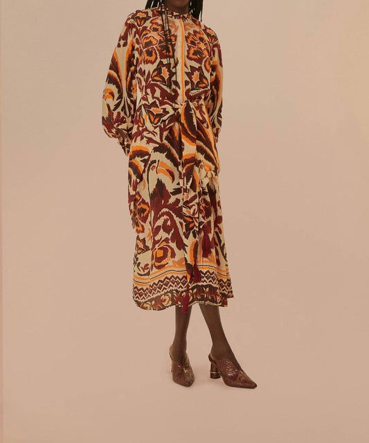 Farm Rio - Toucans Scarf Maxi Dress