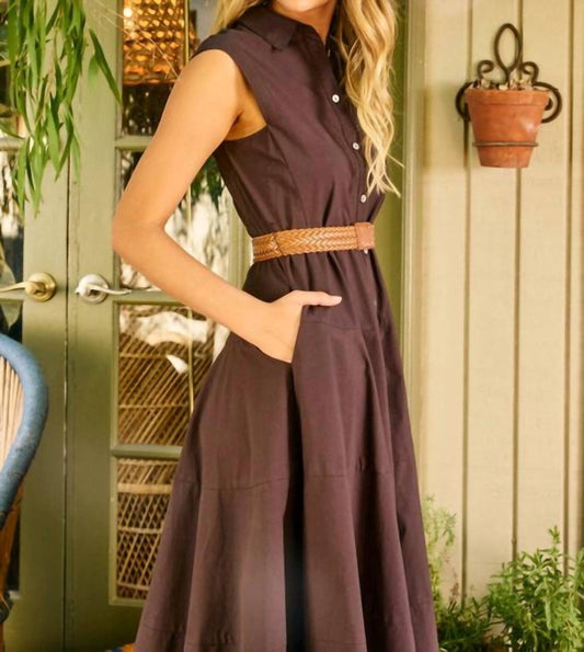 Pinch - Buttoned Belted Dress