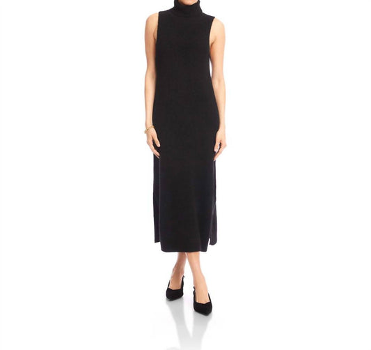 Karen Kane - Sleeveless Turtleneck Sweater Dress