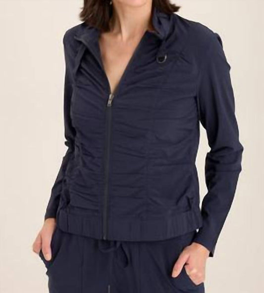 Xcvi - Momentum Whisper Stretch Ruched Active Jacket