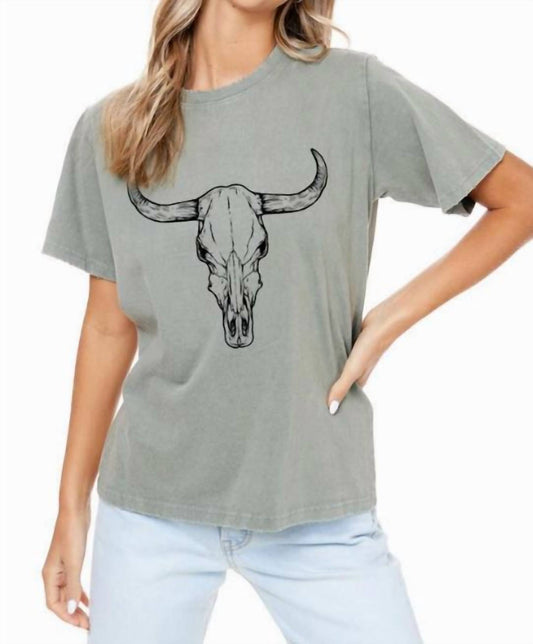 Zutter - Vintage Longhorn Skull Graphic Tshirt