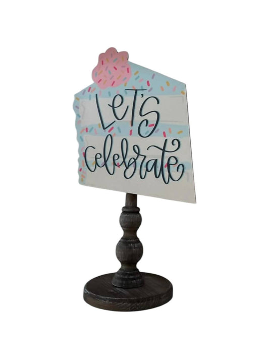 Doodles By Rebekah - Colorful Cake Topper And Base