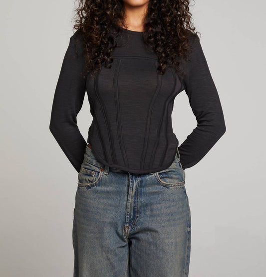 Chaser - Corset Top w/Ruched Back