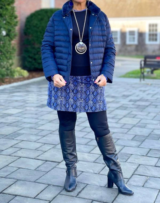 Lulu-B - Puffer with Fur Collar