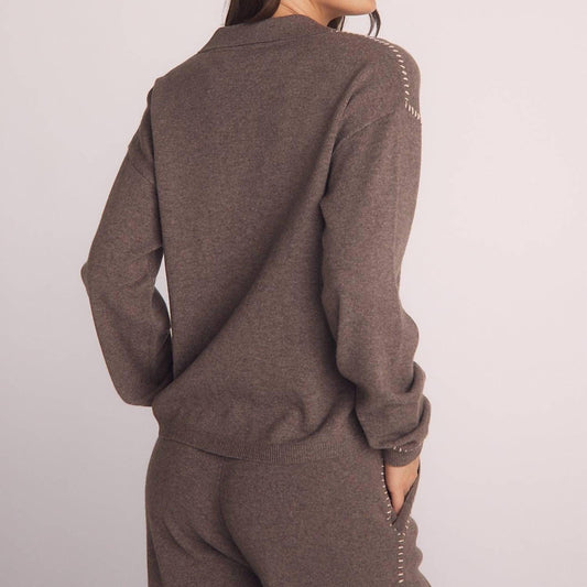 Bella Dahl - Whip Stitched Pocket Button Sweater