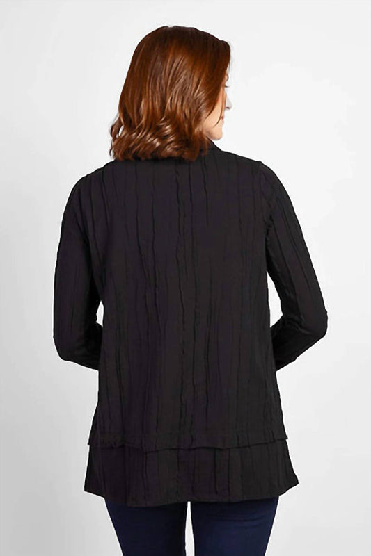 COWL POCKET TUNIC TOP