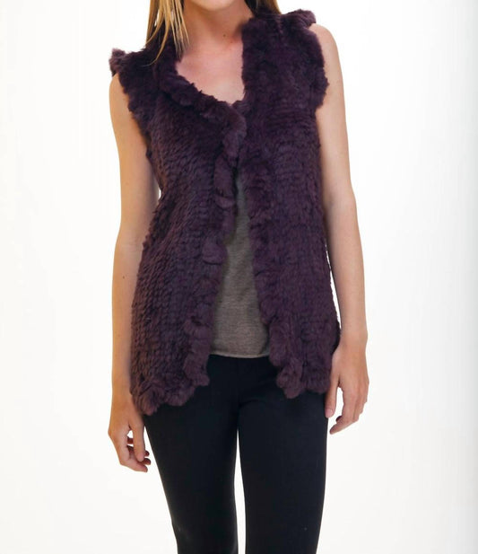 Love Token - Long Rabbit Fur Vest