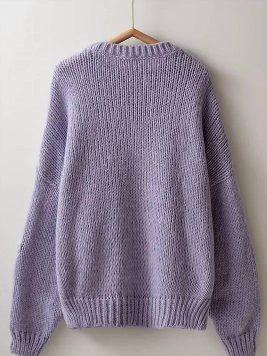 Trend:Notes - Women's Embroidered Floral Sweater