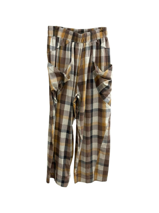 Easel - Women's Plain Linen Pants