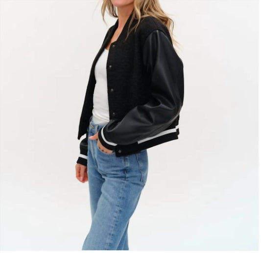 Six/Fifty - York Faux Shearling Bomber Jacket