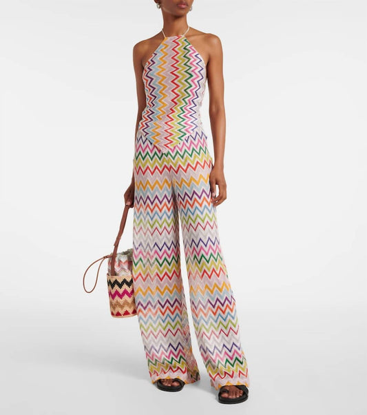 Missoni - Zigzag-woven Halterneck Top