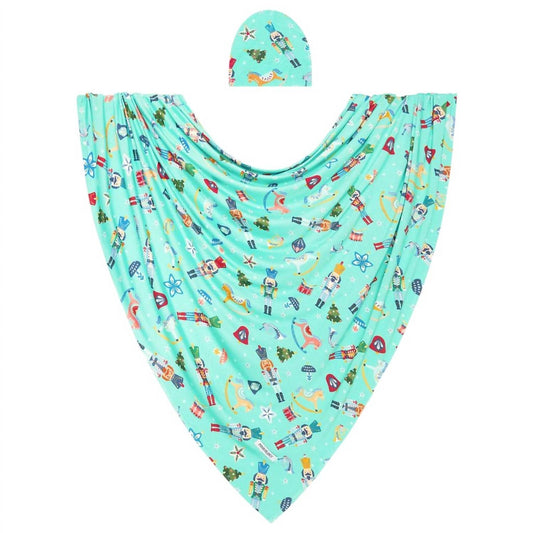 Posh Peanut - Fritz Infant Swaddle And Headwrap Set