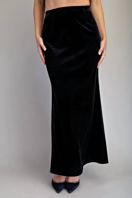 Ee:Some - Velvet Maxi Skirt