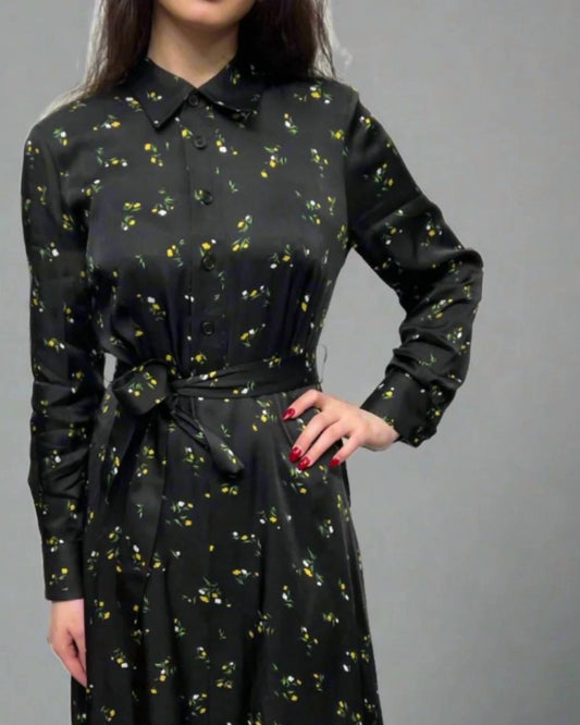 Mosaic - Collared Midi Dress