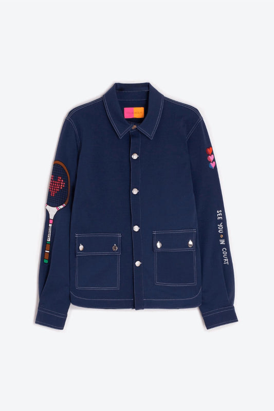 Vilagallo - Olivia Embroidered Tennis Jacket