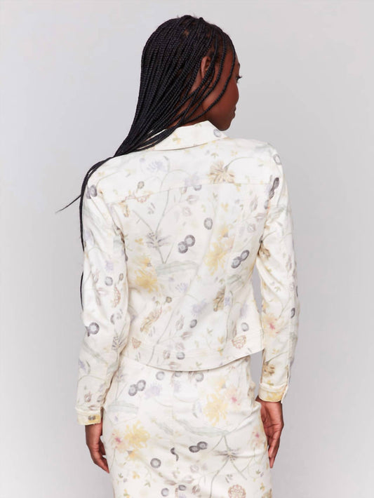 Charlie B - Printed Stretch Twill Jacket