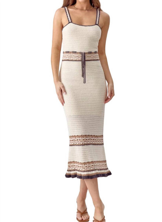 Greylin - Brooklyn Crochet Midi Dress