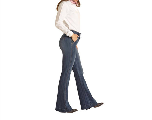 Panhandle - Rock & Roll Denim Ladies High Rise Jaquard Trouser Jeans
