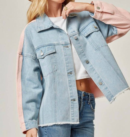 Andree By Unit - Cool In Corduroy Denim Jacket