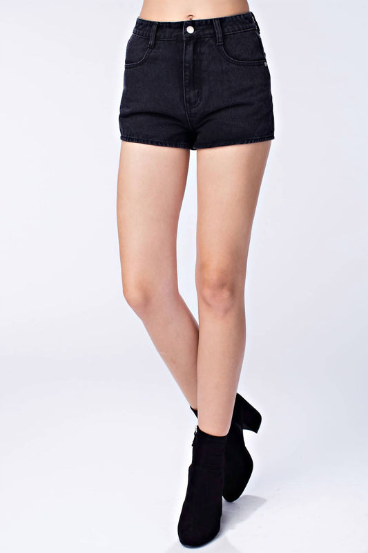 Honey Punch - Be the Star High Waist Denim Short
