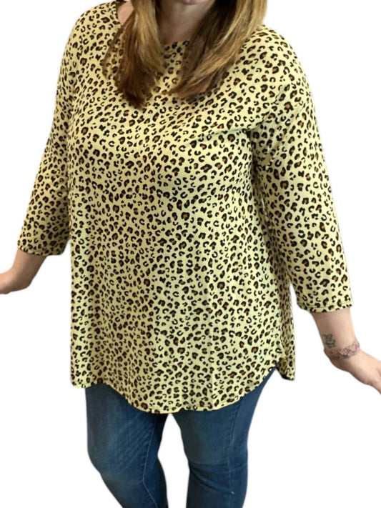 Honeyme - Leopard Tunic Top