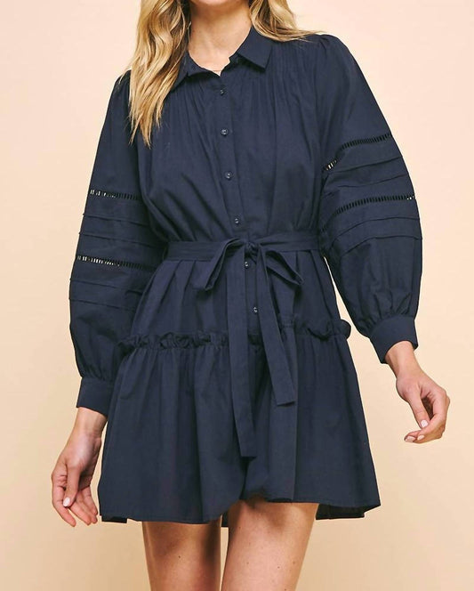 Pinch - Button Down Belted Mini Dress