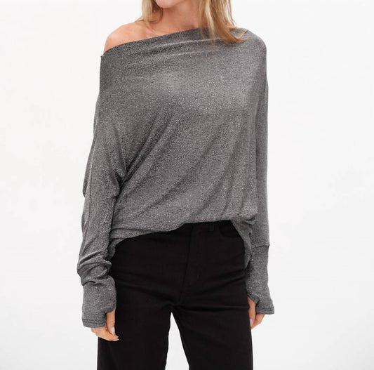 Six/Fifty - The Anywhere Lurex Off The Shoulder Top