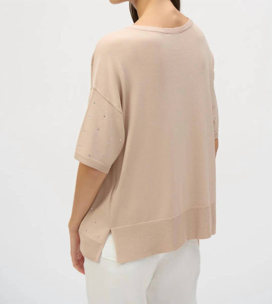 Joseph Ribkoff - Sweater Knit Elbow Sleeves Top