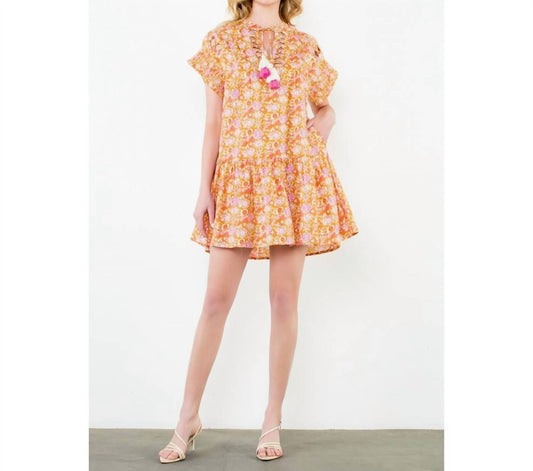 Thml - Ruffle sleeve floral dress