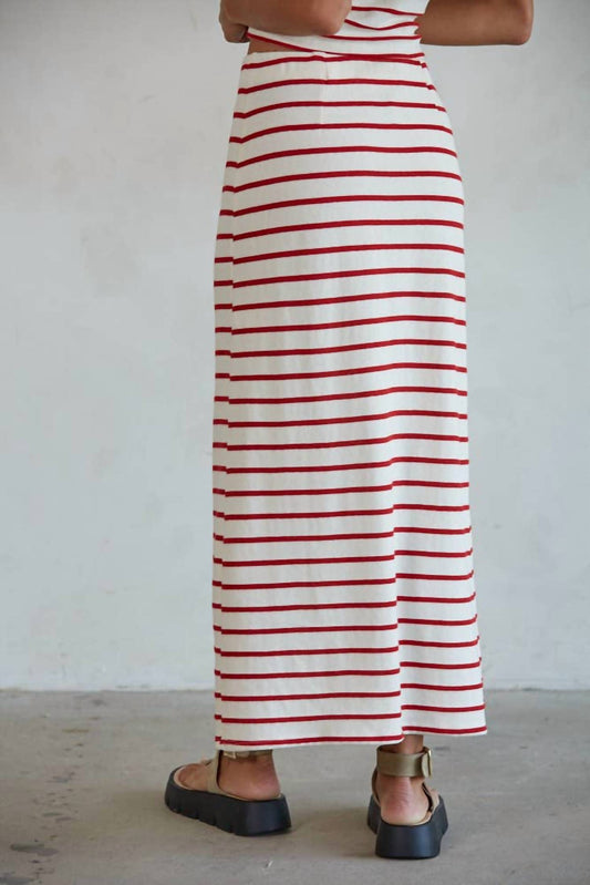 By Together - Knit Striped Pencil Skirt