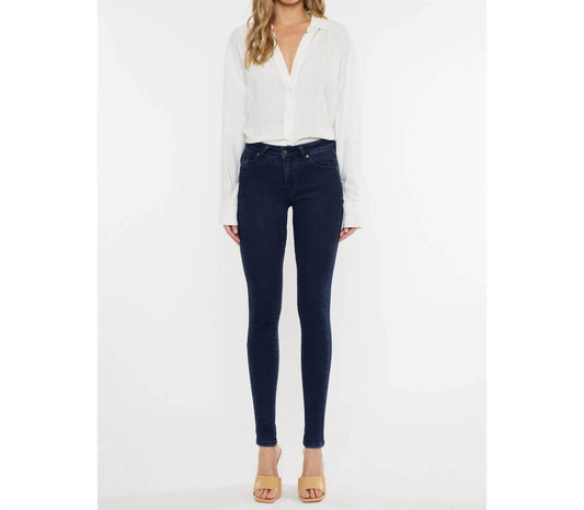 Kancan - Mid Rise Super Skinny Dark Wash Jeans