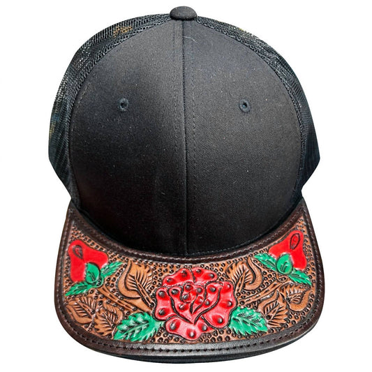 American Darling - Unisex Adjustable Cap With Leather On Visor