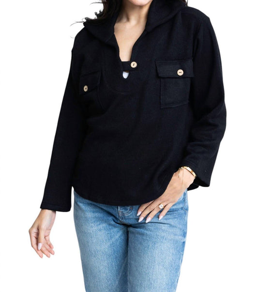 Karlie - FLEECE COLLAR TOP