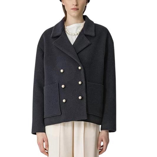 Forte Forte - Mixed Cashmere Velour Cloth Peacoat