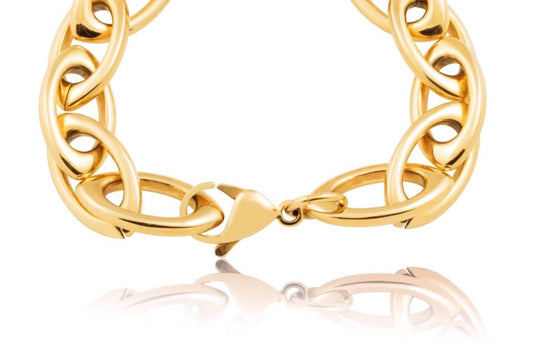 Sahira Jewelry Design - Women's Frankie Oval Link Bracelet