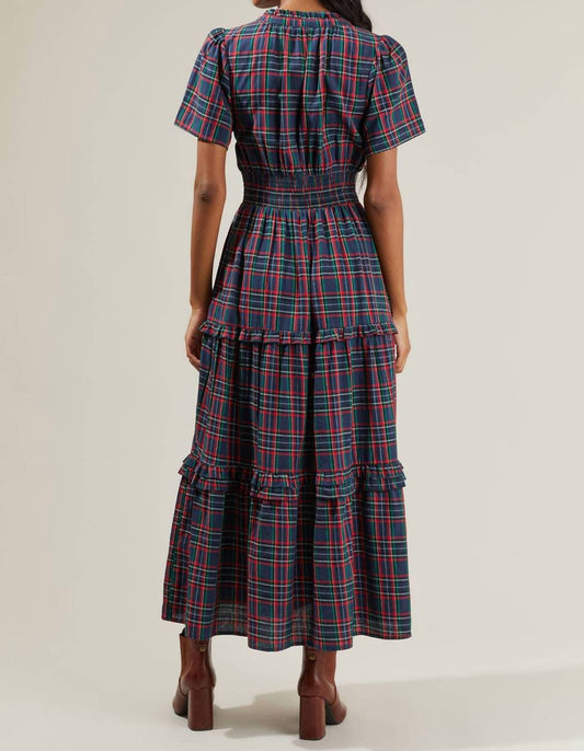 Sugarlips - Miley Plaid Palmer Tiered Dress