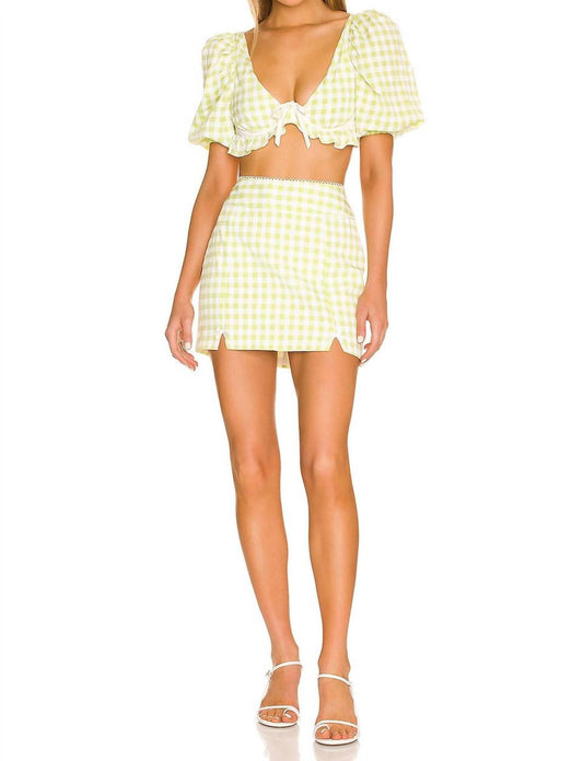 For Love & Lemons - MAUREEN MINI SKIRT