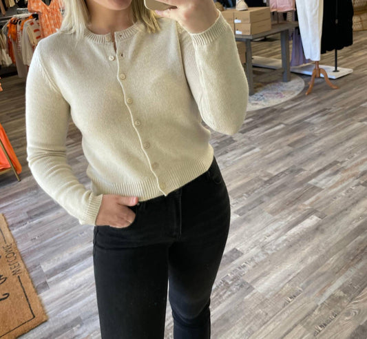 Olivaceous - Button Up Cardigan