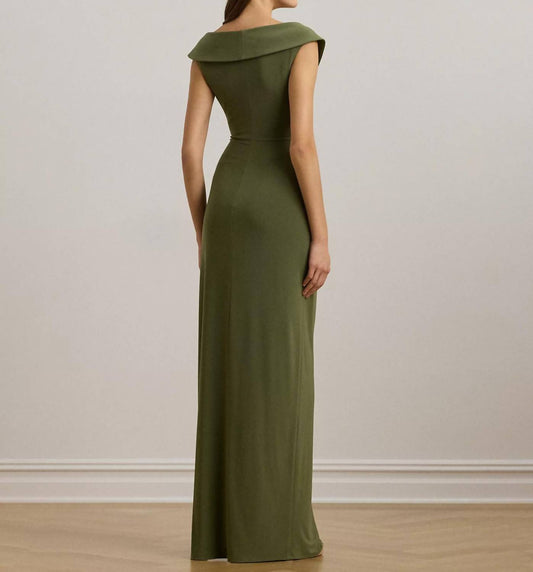 Ralph Lauren - Jersey Off-the-shoulder Gown