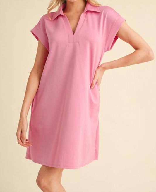 Jodifl - Celeste Collared Scuba Mini Dress