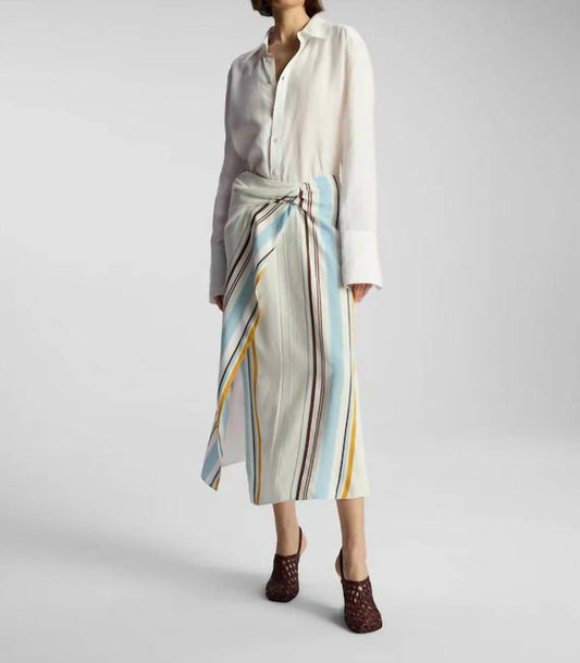 A.L.C. - Clara Faux Wrap Midi Skirt