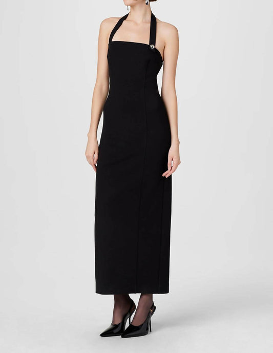 Toccin - Davina Sculpted Halter Midi Dress